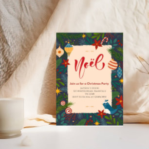 Elegantes Weihnachten Weihnachts-Party Einladung