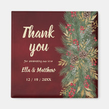 Elegantes Weihnachts-Botanik-Hochzeitsgeschenk