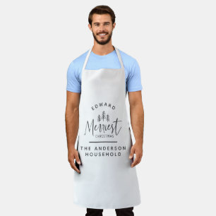 elegantes Weihnachts-Grillen-Koch-Geschenk Schürze