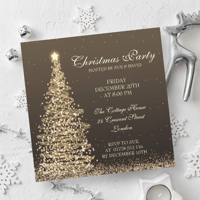 Elegantes Weihnachts-Party Einladung (Elegant Christmas Party Invitation)