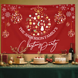 Elegantes Weihnachts-Party Festlicher Feiertag Min Banner