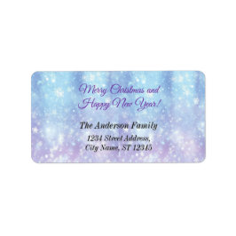 Elegantes Weihnachts-Party Modernes Adressaufkleber