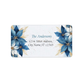 Elegantes Weihnachts-Party Modernes Adressaufkleber