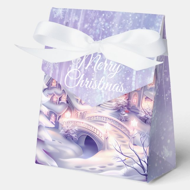 Elegantes Weihnachts-Party Modernes Geschenkschachtel (Vorderseite)