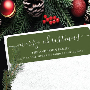 Elegantes Weihnachts-Rücksendesiegel