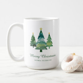 Elegantes Weihnachtsbaum Foto Geschenk Kaffeetasse