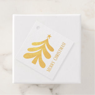 Elegantes Weihnachtsbaum-Geschenk- oder Gunstbewei Geschenkanhänger