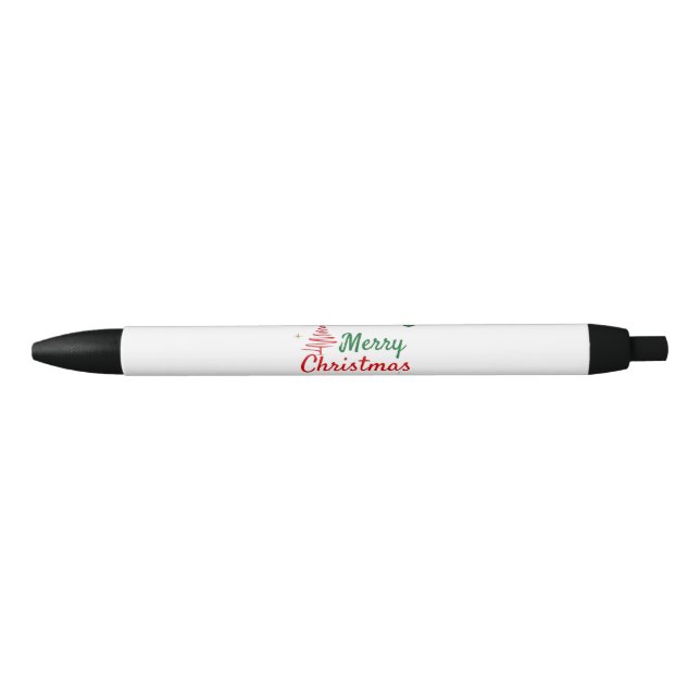 Elegantes Weihnachtsbaumdesign Kugelschreiber (Vorderseite)