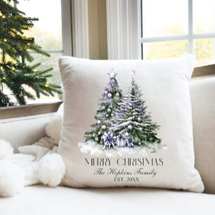 Elegantes Weihnachtsbaumkissen Kissen