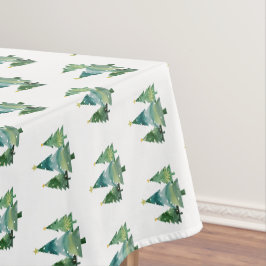 Elegantes Weihnachtsbaummuster Tischdecke