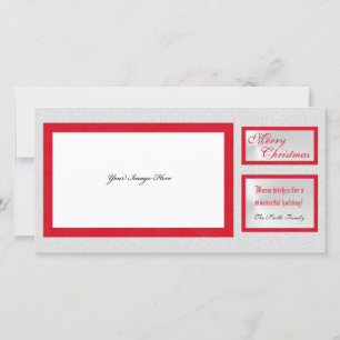 Elegantes Weihnachtsbild Weihnachts-Fotokarte Feiertagskarte