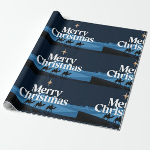 Elegantes Weihnachtsdesign - Der Stern von Bethleh Geschenkpapier