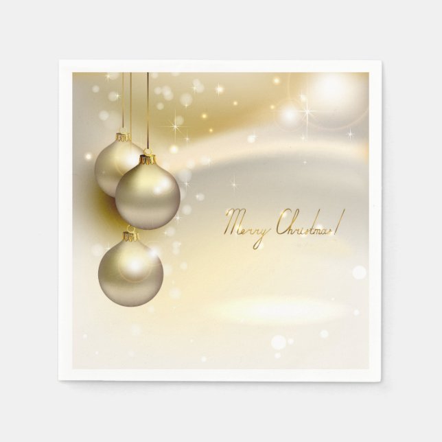 Elegantes Weihnachtsfest Napkins Serviette (Vorderseite)