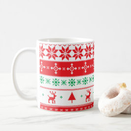 Elegantes Weihnachtsgeflecht | Klassische Tasse