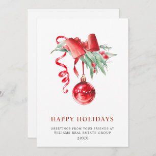 Elegantes Weihnachtsgeschenk Feiertagskarte