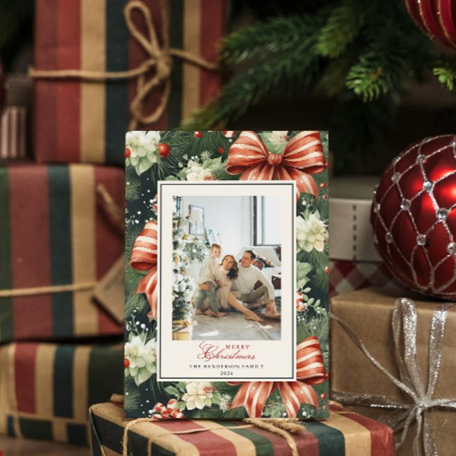 Elegantes Weihnachtsgeschenk Personalisiert Feiertagskarte (Von Creator hochgeladen)