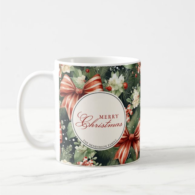 Elegantes Weihnachtsgeschenk Personalisiert Kaffeetasse (Links)
