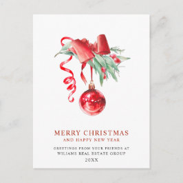 Elegantes Weihnachtsgeschenk Postkarte
