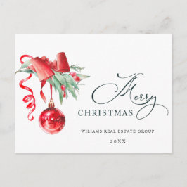 Elegantes Weihnachtsgeschenk Postkarte