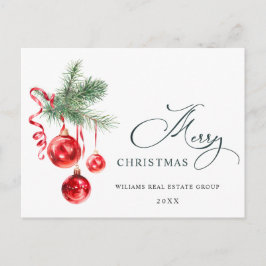 Elegantes Weihnachtsgeschenk Postkarte