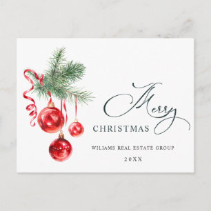Elegantes Weihnachtsgeschenk Postkarte