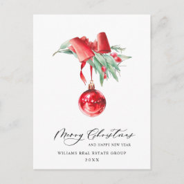 Elegantes Weihnachtsgeschenk Postkarte