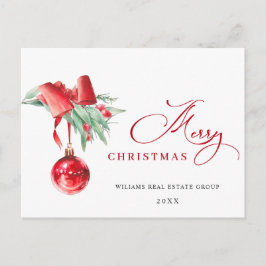 Elegantes Weihnachtsgeschenk Postkarte