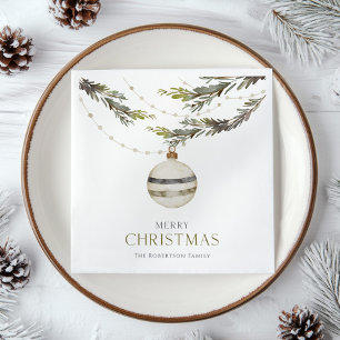 Elegantes Weihnachtsgeschenk Serviette
