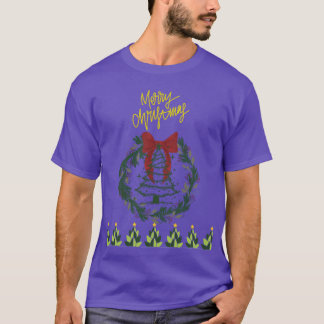 Elegantes Weihnachtsgirlandendesign T-Shirt