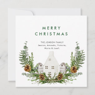 Elegantes Weihnachtsgrüßen Feiertagskarte