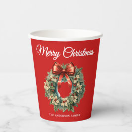 Elegantes Weihnachtslied Pappbecher