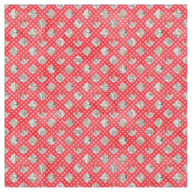 Elegantes Weihnachtsmuster Stoff (Nahaufnahme)