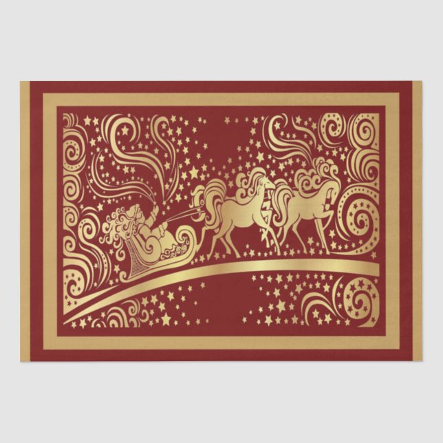 Elegantes Weihnachtspapier Seidenpapier (Vorderseite)