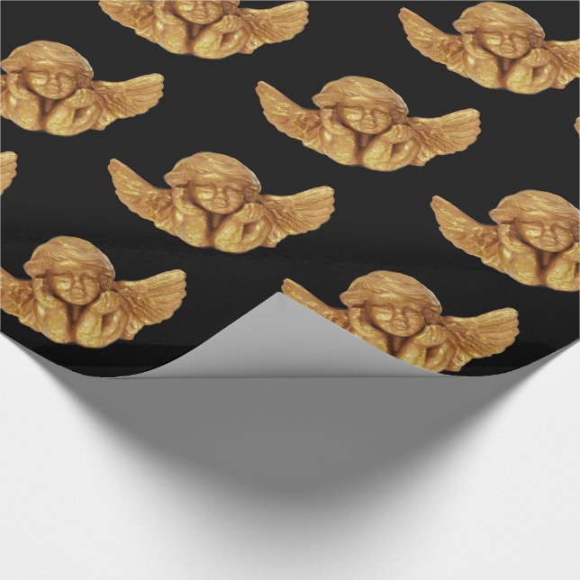 ELEGANTES WEIHNACHTSschöne GOLDENE Geschenkpapier (Ecke)