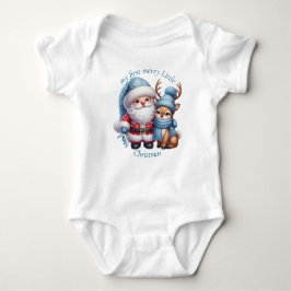 Elegantes Weihnachtswasser Botanisch Baby Strampler