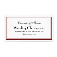 Elegantes Wein/Burgund Gerahmtes H Weinflaschen Et