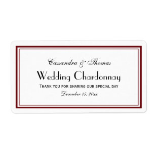 Elegantes Wein/Burgund Gerahmtes H Weinflaschen Et