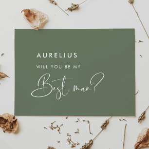 Elegantes Wein Werden Sie meine Trauzeuge-Karte se Einladung