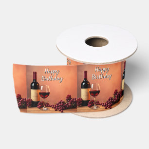 Elegantes Weinberg Alles Gute zum Geburtstag Wein Satinband