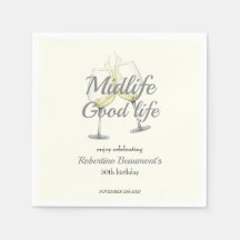Elegantes Weinglas zum 50. Geburtstag - Midlife Go