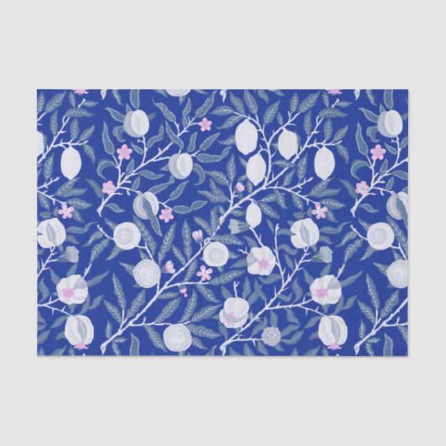Elegantes Weinmuster Seidenpapier (Vorderseite)