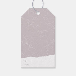 Elegantes Weiß-Brautparty Hochzeit Geschenkanhänger