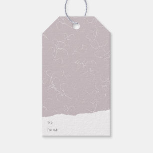 Elegantes Weiß-Brautparty Hochzeit Geschenkanhänger