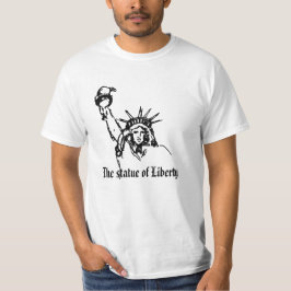 Elegantes Weiß Die Freiheitsstatue T-Shirt