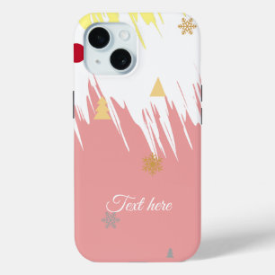 Elegantes Weiß & Rosa Weiblich Case-Mate iPhone Hülle