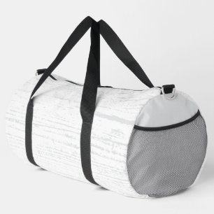 Elegantes Weiß- und Graukorn Duffle Bag