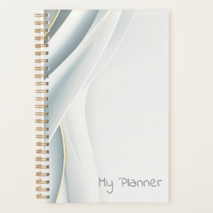 Elegantes Weiß Vail Personalisiert Planer