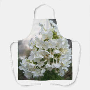 Elegantes weißes Blüten-Blumen-Schürze für Kochen Schürze
