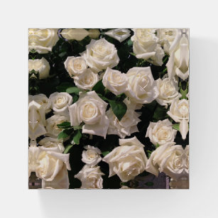 Elegantes Weißes Bouquet mit Rose Gastgeschenk Hoc Briefbeschwerer