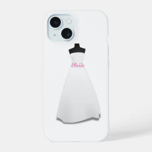 Elegantes weißes Brautkleid für die Hochzeit  iPhone 15 Hülle